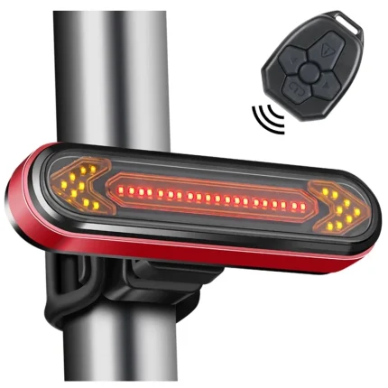 USB Rechargeable Bike Tail Light with Wireless Remote Signal