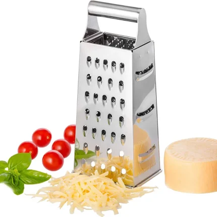 Multipurpose Stainless Steel Box Grater for Kitchen Use
