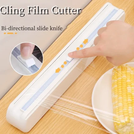 Kitchen Cling Film Cutting Box for Easy Food Packaging
