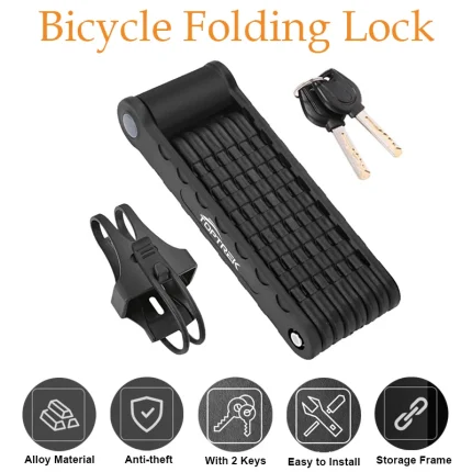 Foldable High-Security Bike Lock for Bicycles and Scooters