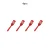 4pcs red