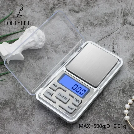 Compact Digital Pocket Scale with LCD for Kitchen and Jewelry