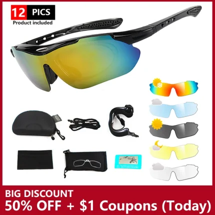 Polarized Sports Sunglasses for Cycling and Outdoor Adventures