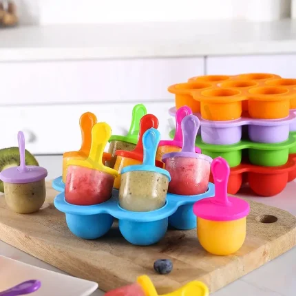 Colorful Non-stick Mini Popsicle Mold Tray for Kids
