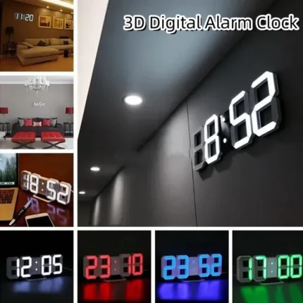 Smart LED Digital Alarm Clock with Time and Temperature