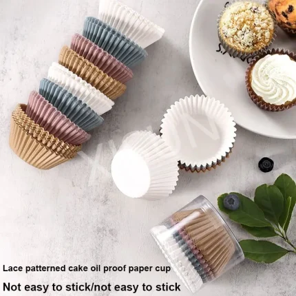 Food Grade Grease-Proof Cupcake Liners for Baking and Parties