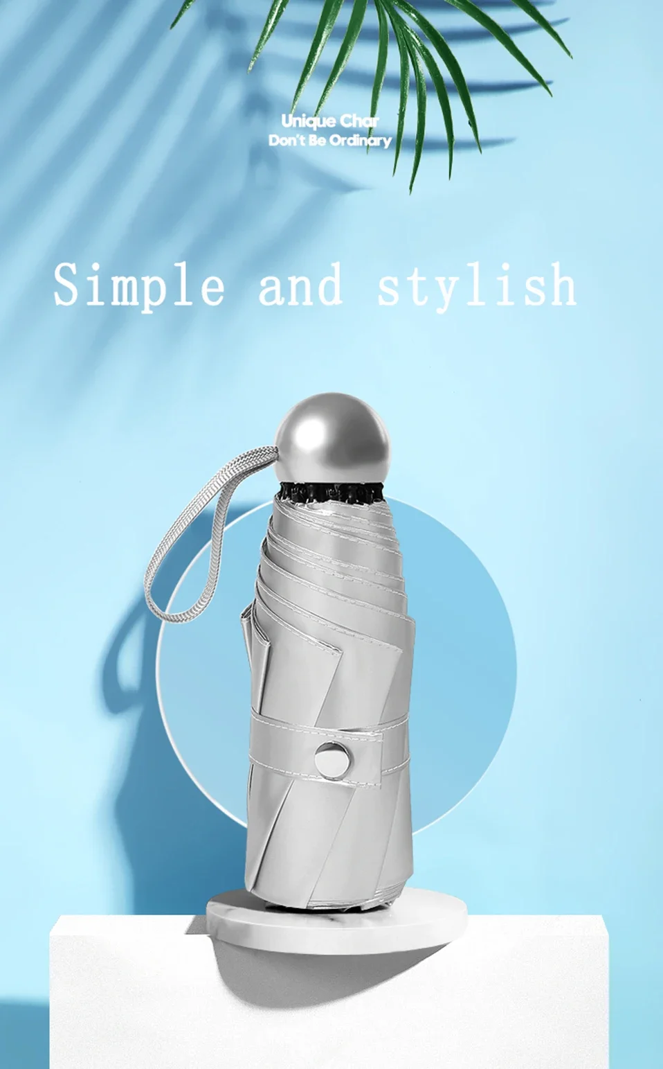 8 Bones Pocket Mini Umbrella Anti UV Paraguas Sun Umbrella Rain Windproof Light Folding Portable Umbrellas for Women Children (5)