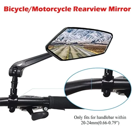 Mirror Clear Rearview Electric Scooter Cycling Bicycle Accessorie