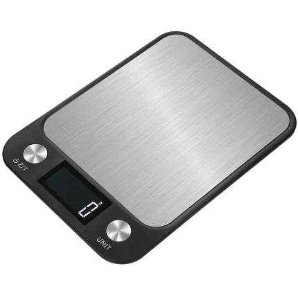 Stainless Steel Kitchen Scale with LCD Display and Waterproof