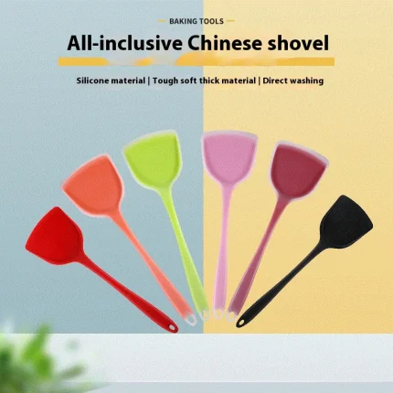 Heat Resistant Silicone Spoon Scraper and Cooking Spatula
