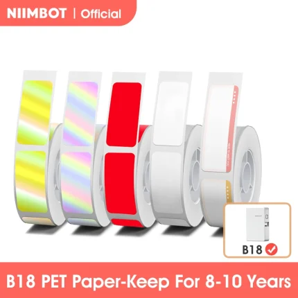 Scratch-Resistant PET Label Paper and Ribbon for Printers