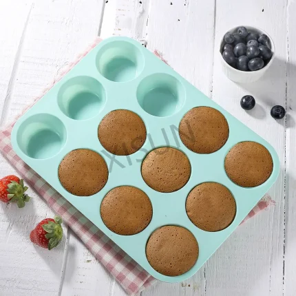 Cake Pan Round Cupcake Muffin Mold Silicone Muffin Trays