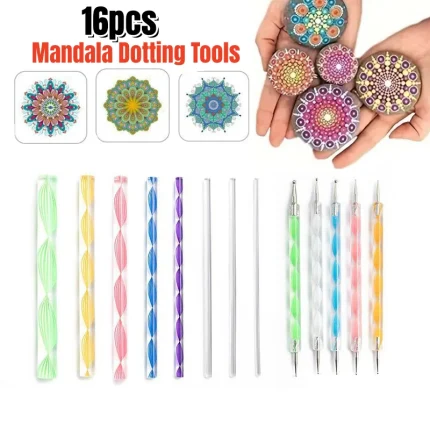 DIY Mandala Dotting Tools for Rock Painting Kit
