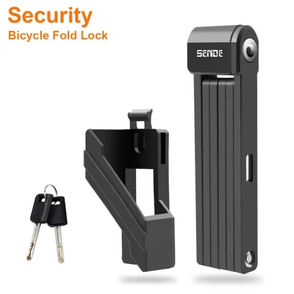 Foldable Anti-Theft Bike Lock for Portable Bicycle Security