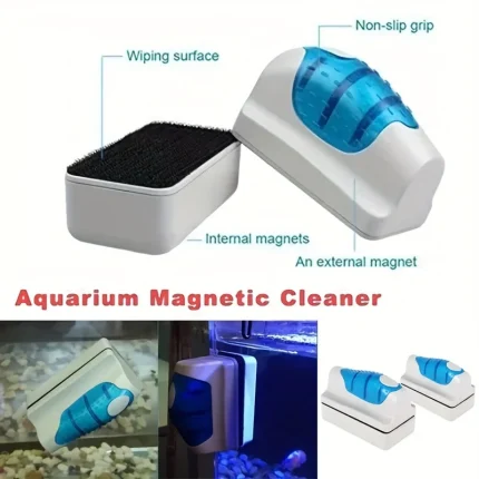 Magnetic Aquarium Glass Cleaner Brush for Fish Tanks