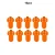 10PCS Orange