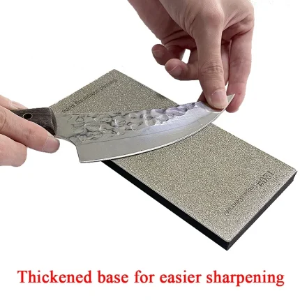 Diamond Sharpening Stone for Kitchen Knives with Non-slip Base