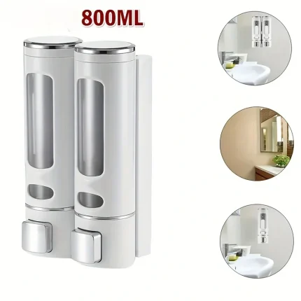 Wall-Mounted Manual Soap Dispenser for Bathroom and Kitchen