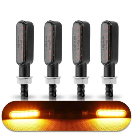 Retro Metal Motorcycle Mini Turn Signal Indicator Lights