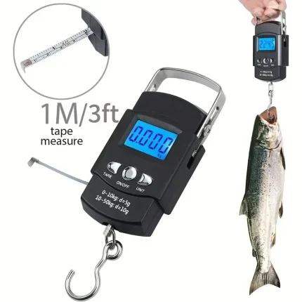 Portable LCD Mini Scale for Fishing, Luggage, and Kitchen