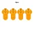 4PCS Yellow