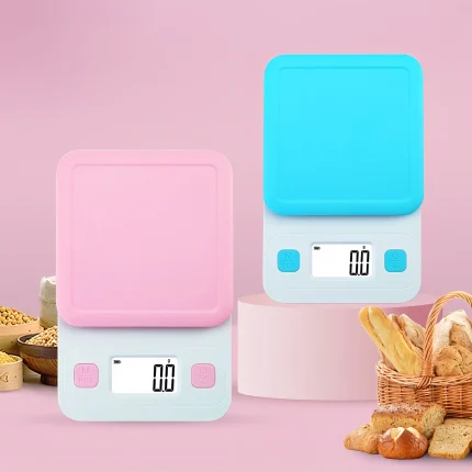 Portable Cute Kitchen Scale for Baking and Food Weighing