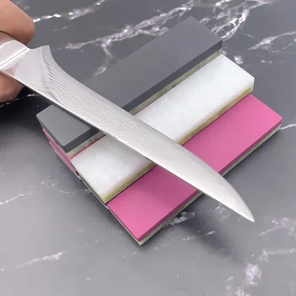 Double-Sided Natural Agate Grinding Whetstone for Knife Sharpening