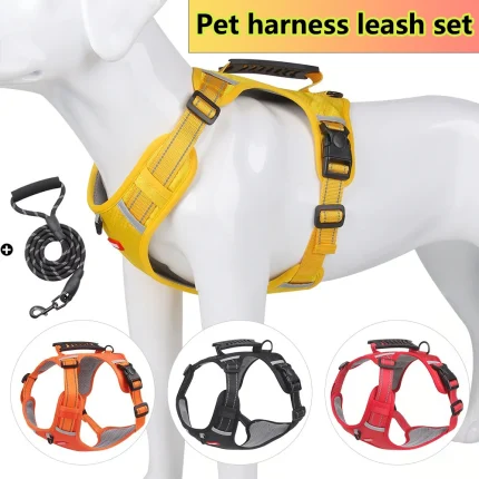 Comfortable Anti-Choke Dog Harness with Easy Control Handle