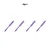 4PCS purple