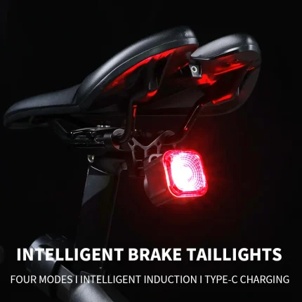 Smart Bike Tail Light Rechargeable Waterproof Bicycle