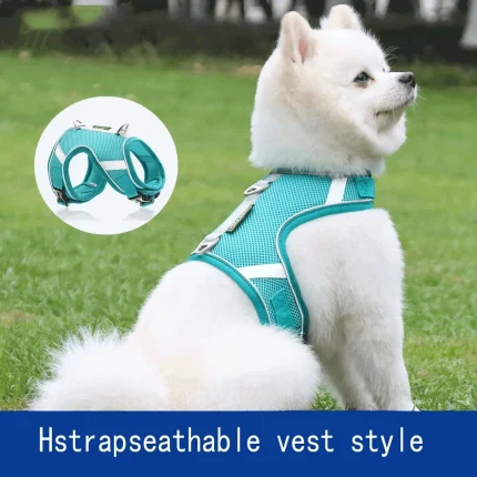New Pet Chest and Backband Breathable Mesh Chest