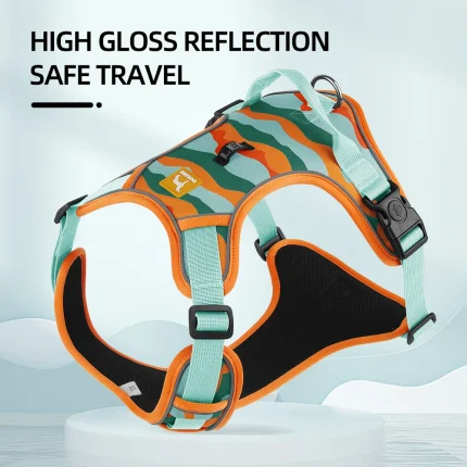 Medium Large Dog Harnesses Collar Labrador Army