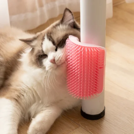 Self-Grooming Wall Brush with Catnip for Pets